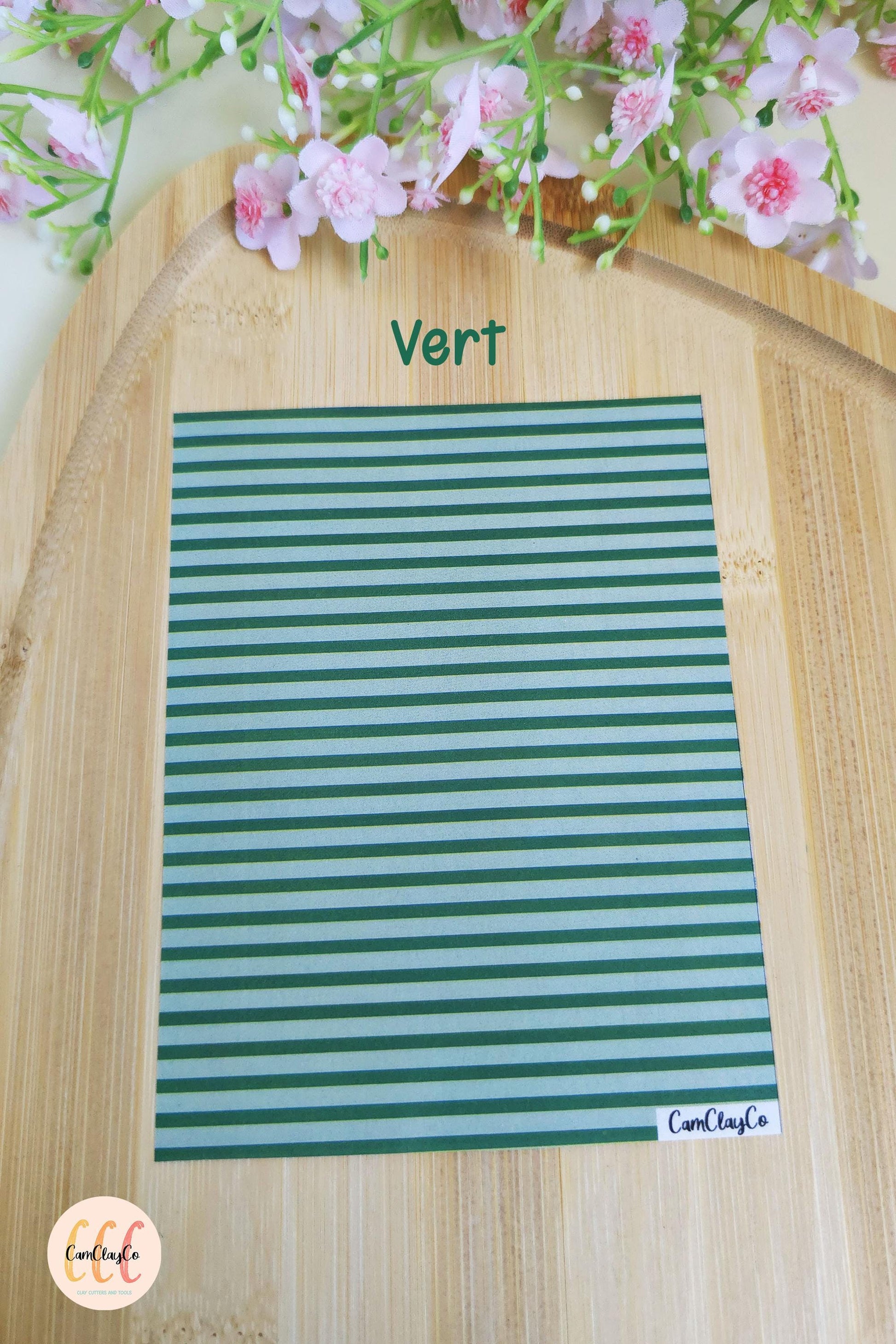 Feuille de transfert soluble à l'eau - Lignes couleurs et fond couleur
