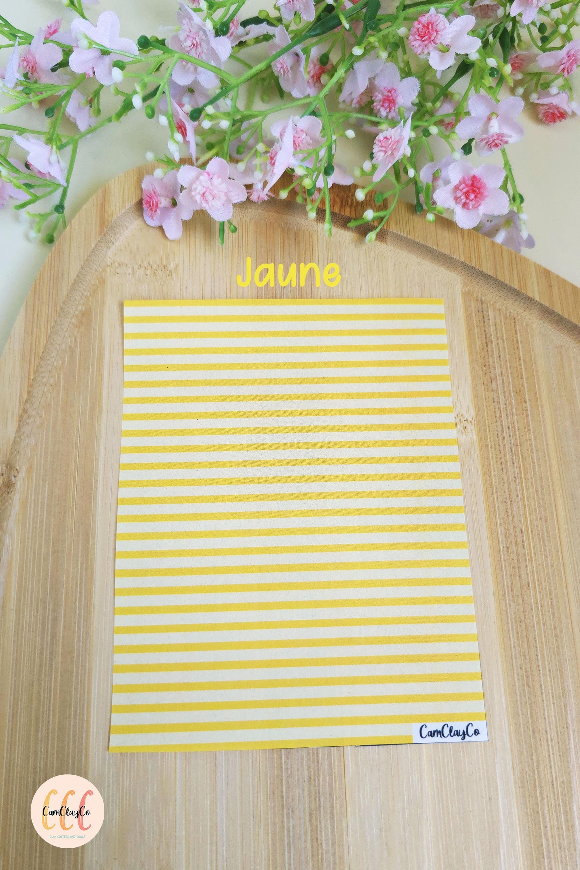 Feuille de transfert soluble à l'eau - Lignes couleurs et fond couleur