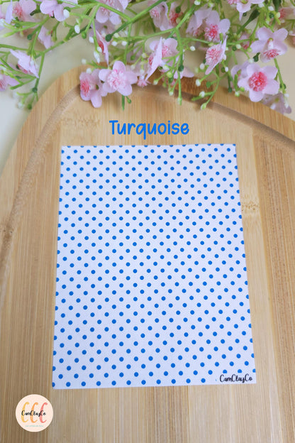 Feuille de transfert soluble à l'eau - Pois couleurs