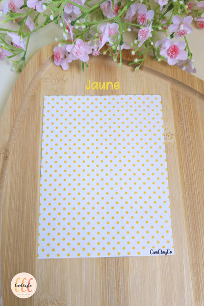 Feuille de transfert soluble à l'eau - Pois couleurs