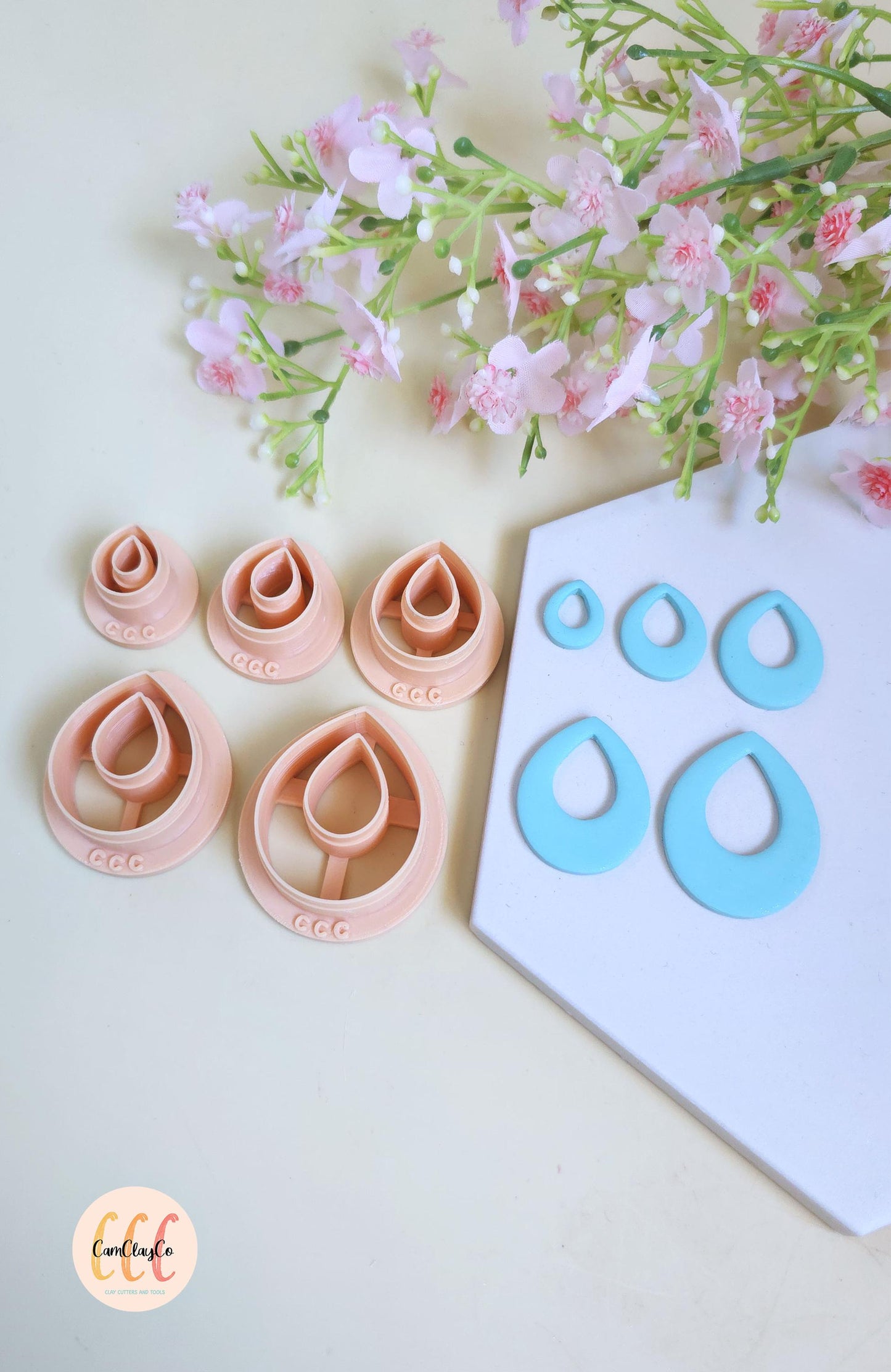 Emporte-pièces en forme de gouttes larges pour la fabrication de bijoux en argile polymère, créoles interchangeables, pampilles