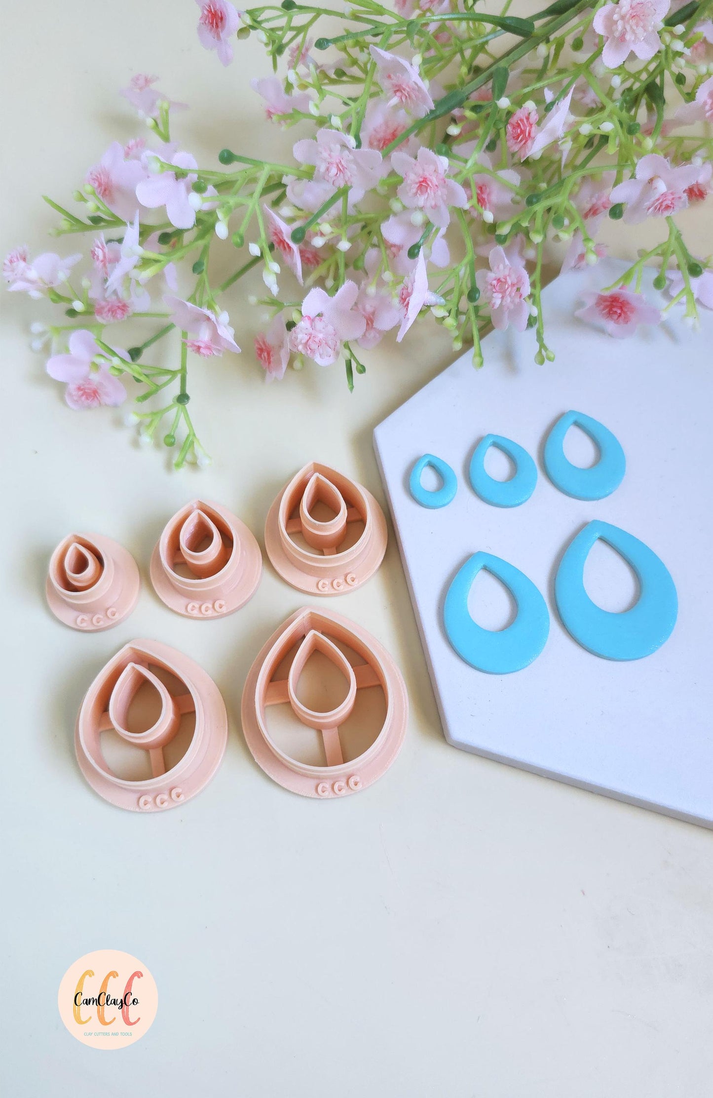 Emporte-pièces en forme de gouttes larges pour la fabrication de bijoux en argile polymère, créoles interchangeables, pampilles