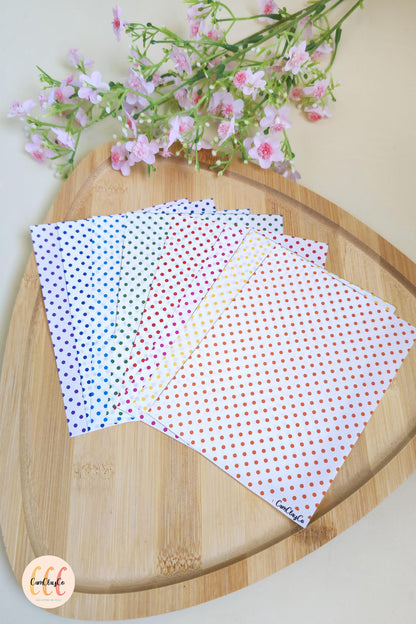Feuille de transfert soluble à l'eau - Pois couleurs
