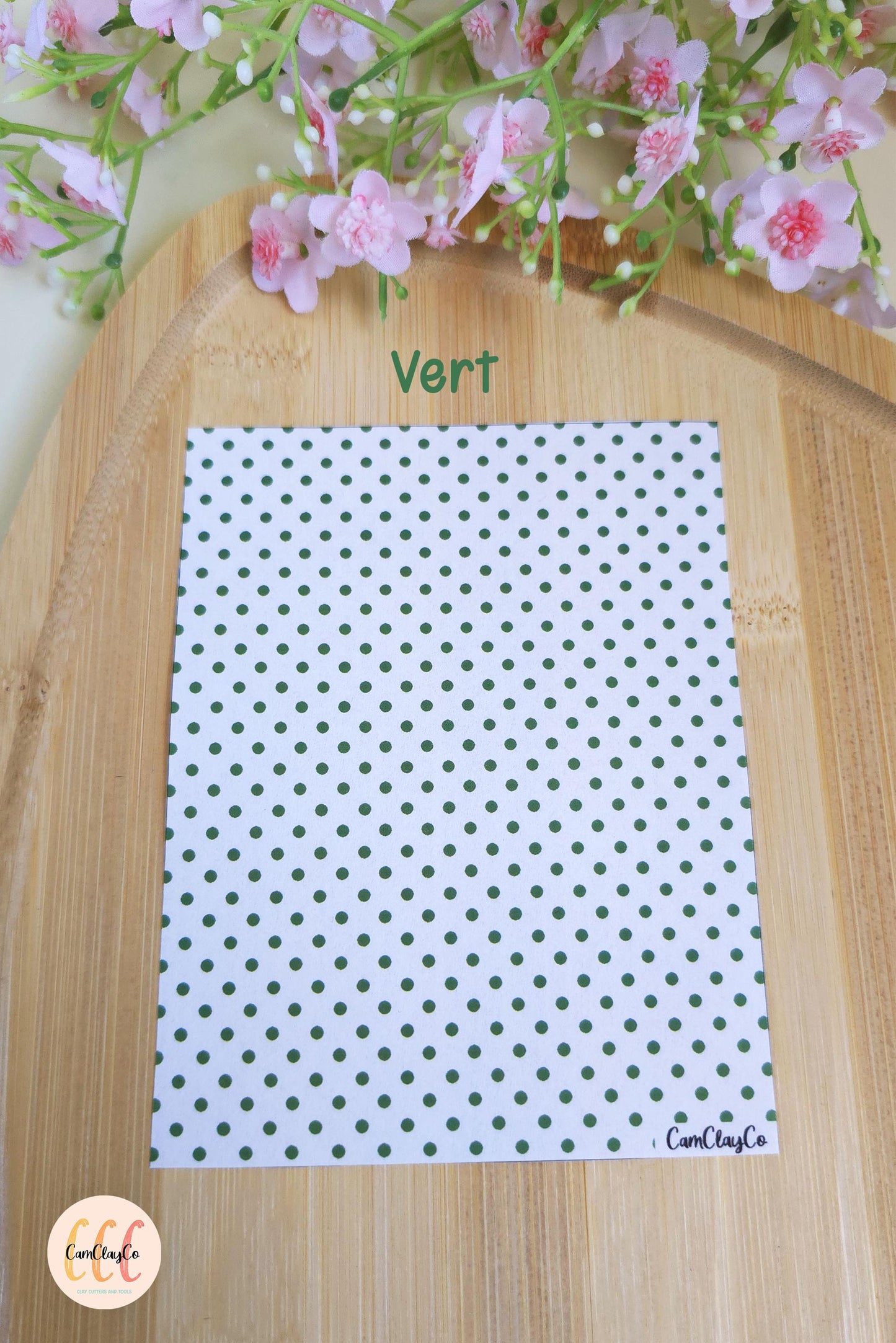 Feuille de transfert soluble à l'eau - Pois couleurs