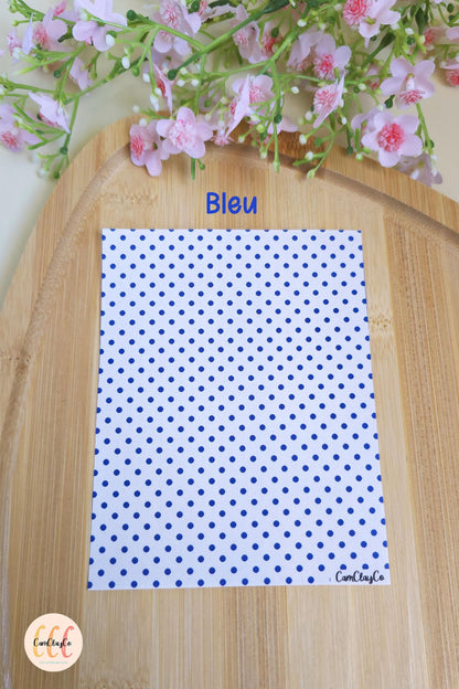 Feuille de transfert soluble à l'eau - Pois couleurs