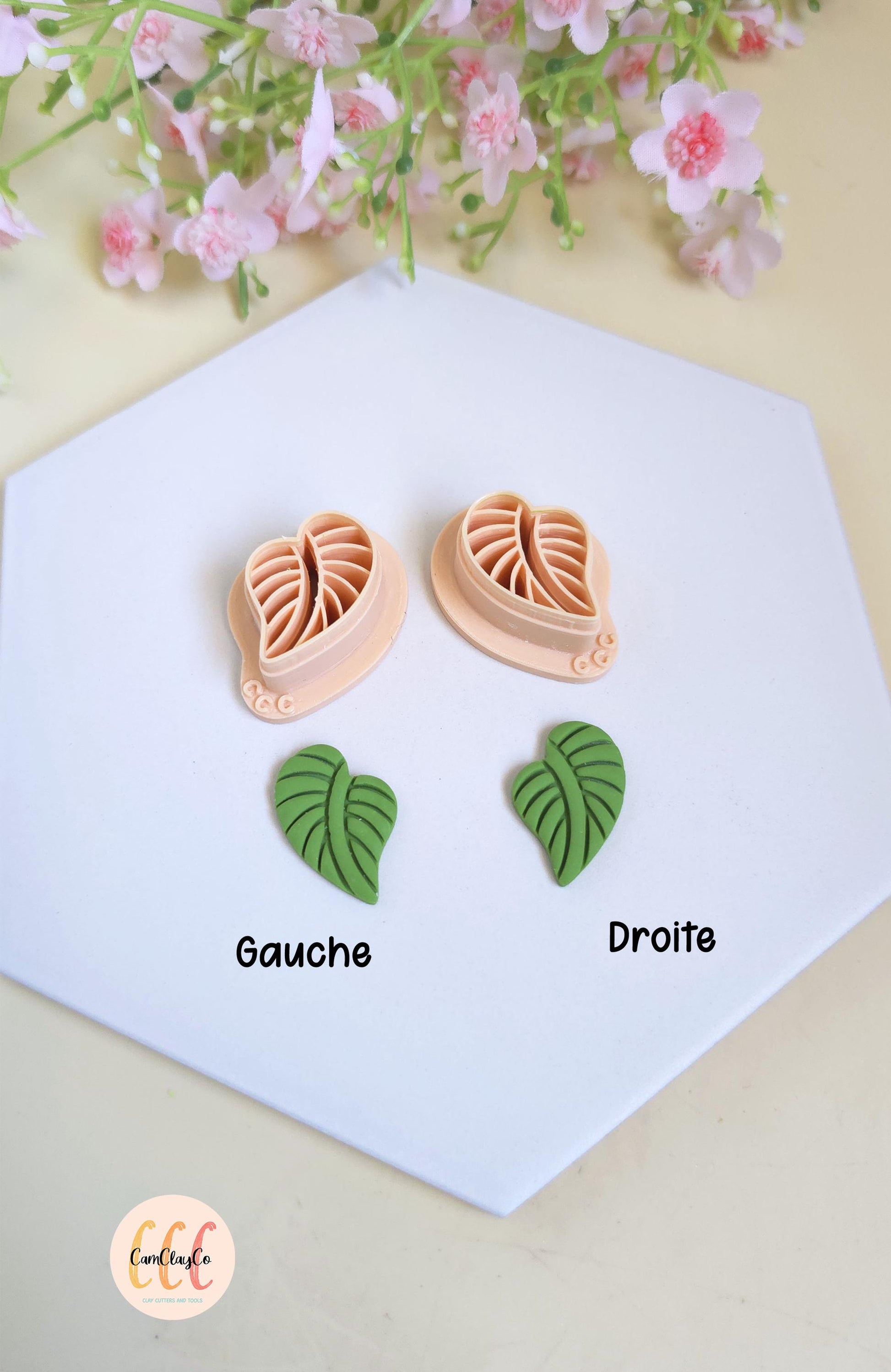 Emporte-pièces feuilles tropicales organiques pour la fabrication de bijoux en argile polymère, pampilles, créoles interchangeables