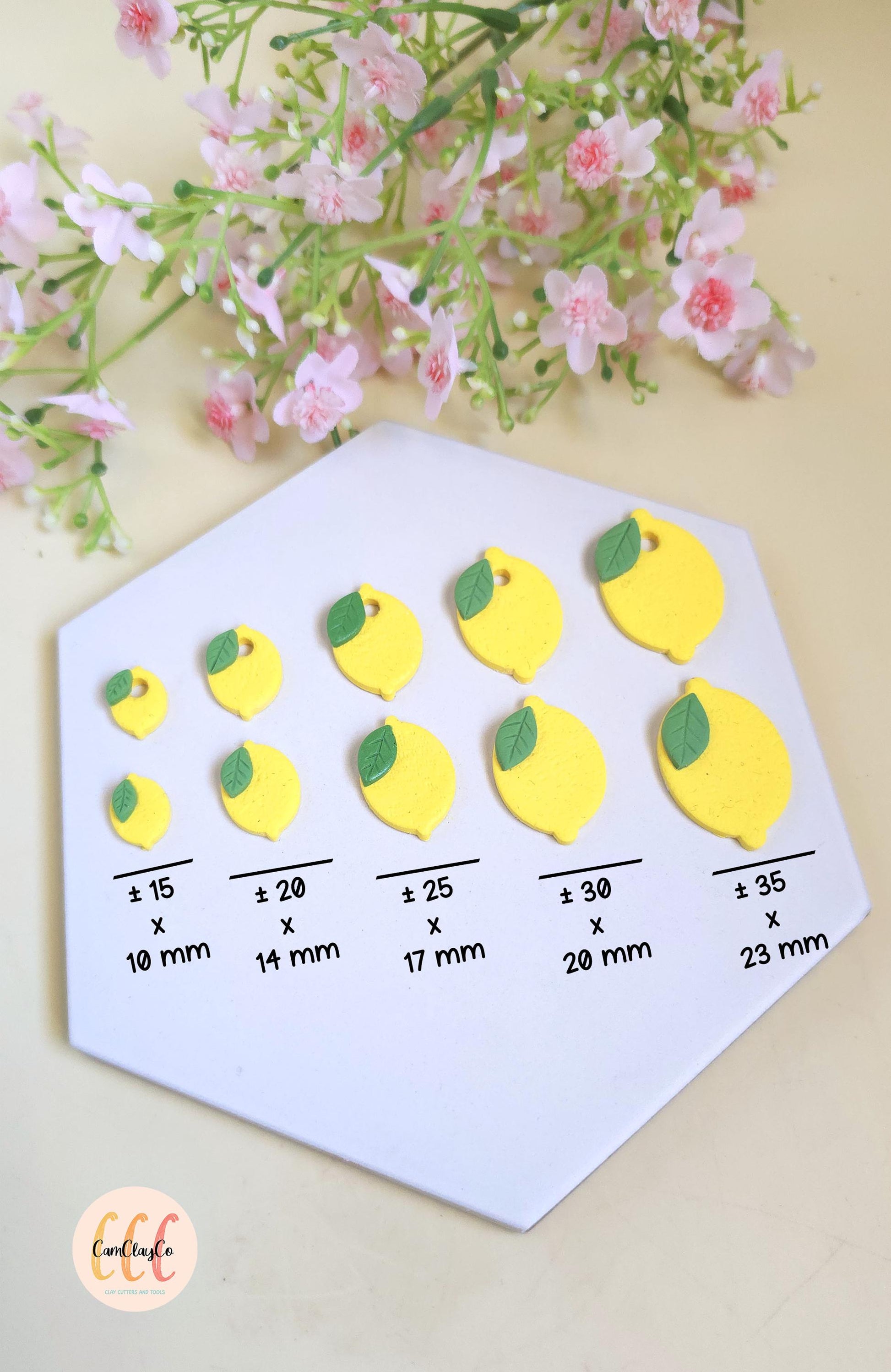 Set d'emporte-pièces en forme de citrons et feuilles pour la fabrication de bijoux en argile polymère, créoles interchangeables, pampilles