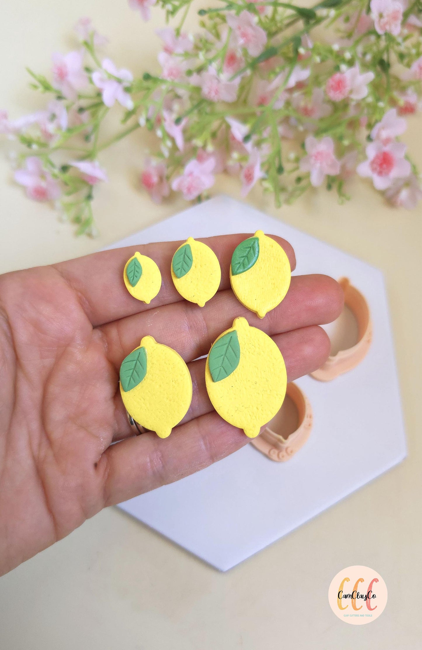Set d'emporte-pièces en forme de citrons et feuilles pour la fabrication de bijoux en argile polymère, créoles interchangeables, pampilles