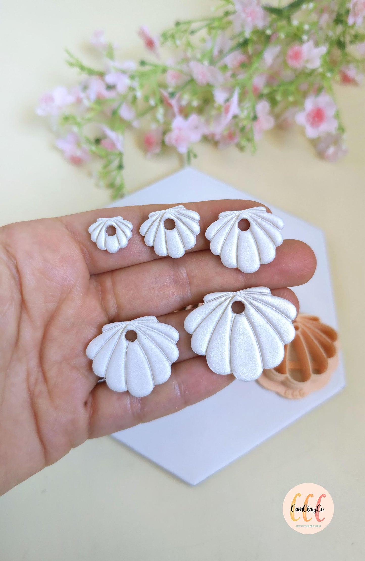 Emporte-pièce 3D en forme de coquillage pour la fabrication de bijoux en argile polymère, créoles interchangeables, pampilles