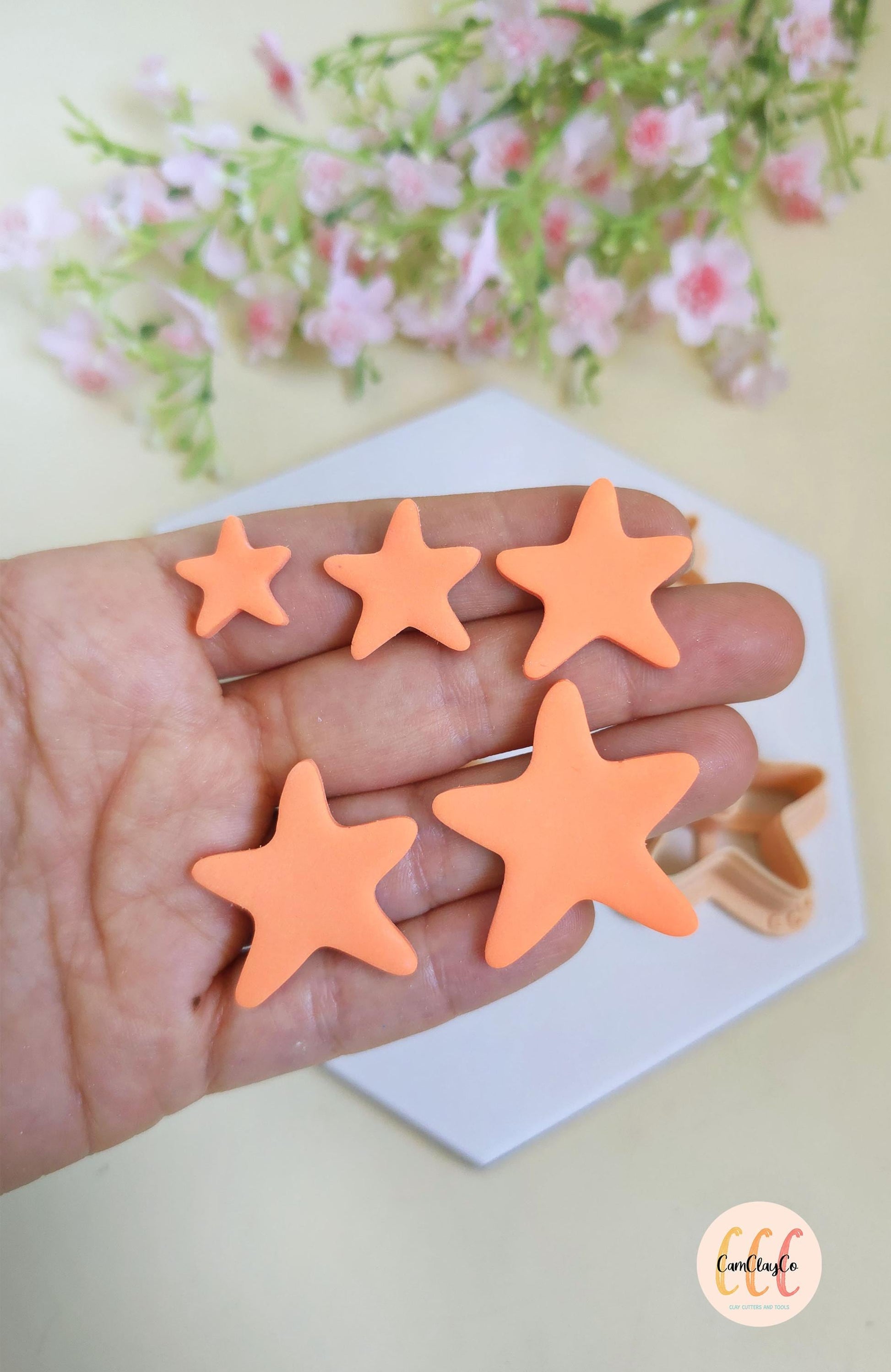 Emporte-pièces 3D en forme d'étoile de mer pour la fabrication de bijoux en argile polymère, créoles interchangeables, pampilles