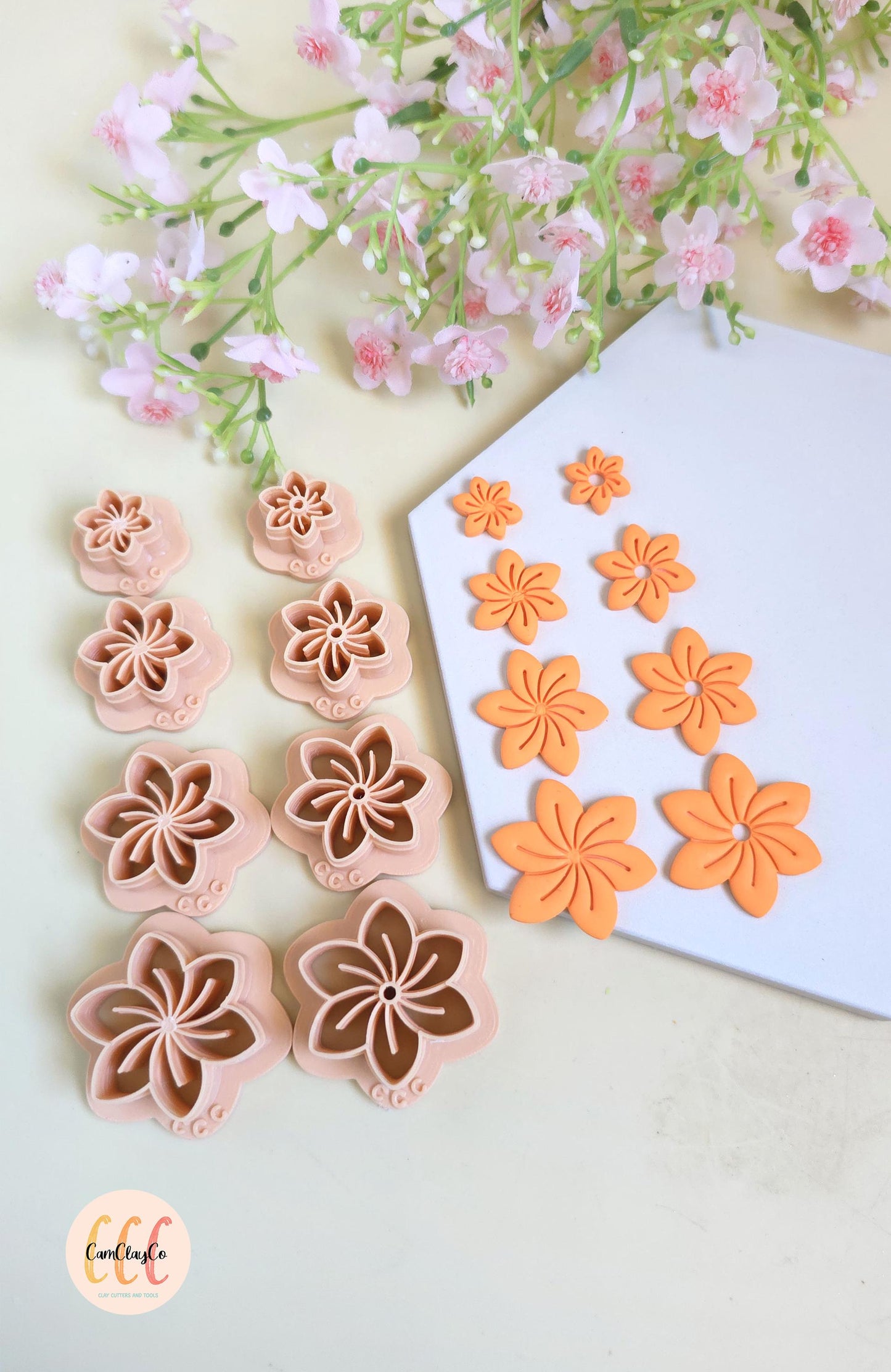 Emporte-pièces 3D en forme de fleurs tropicales pour la fabrication de bijoux en argile polymère, pampilles, créoles interchangeables