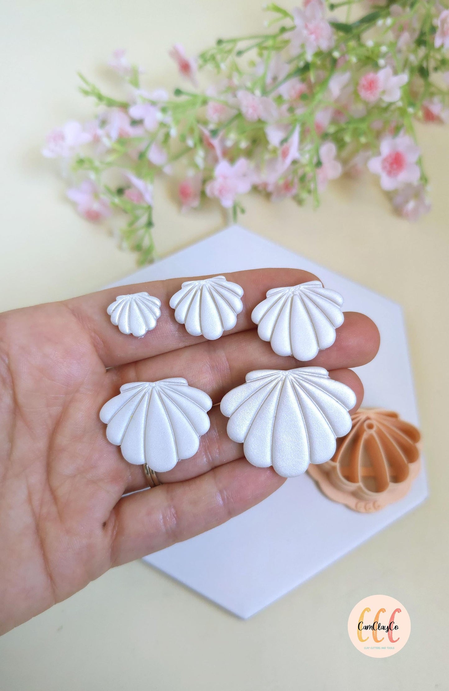 Emporte-pièce 3D en forme de coquillage pour la fabrication de bijoux en argile polymère, créoles interchangeables, pampilles