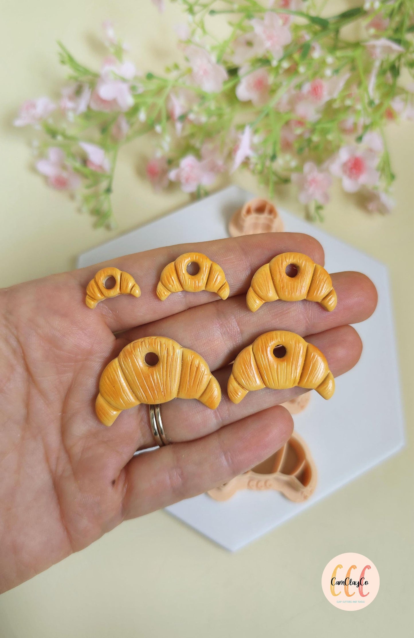 Emporte-pièces 3D en forme de croissants pour la fabrication de bijoux en argile polymère, créoles interchangeables, pampilles