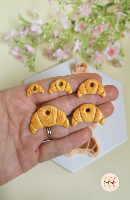 Emporte-pièces 3D en forme de croissants pour la fabrication de bijoux en argile polymère, créoles interchangeables, pampilles