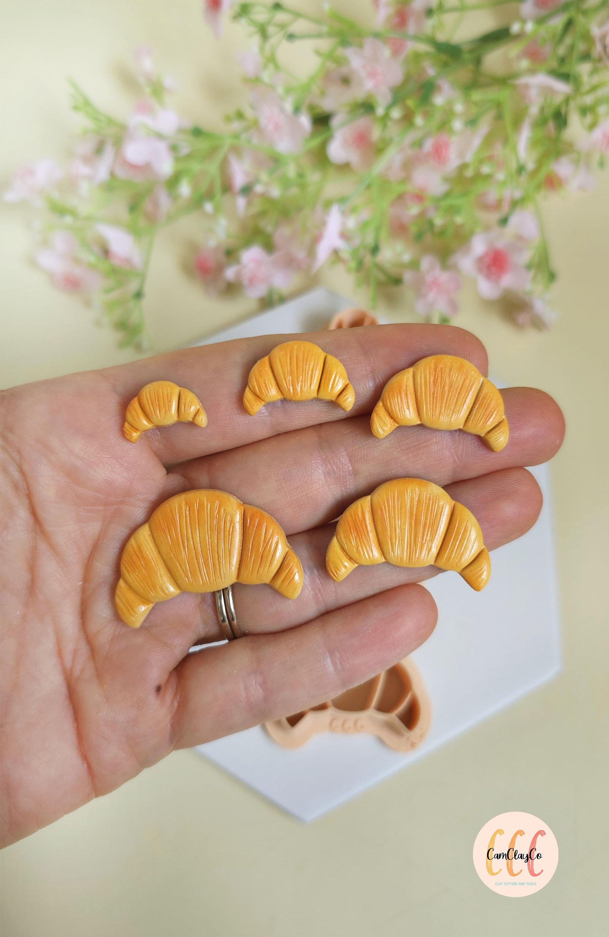 Emporte-pièces 3D en forme de croissants pour la fabrication de bijoux en argile polymère, créoles interchangeables, pampilles