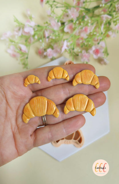 Emporte-pièces 3D en forme de croissants pour la fabrication de bijoux en argile polymère, créoles interchangeables, pampilles
