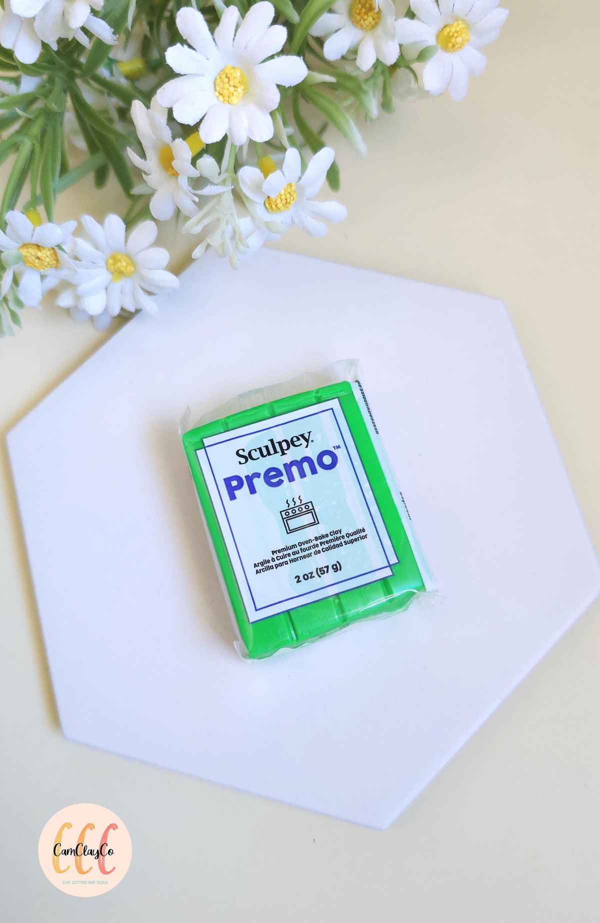 Argile polymère Sculpey Premo - Green / Vert