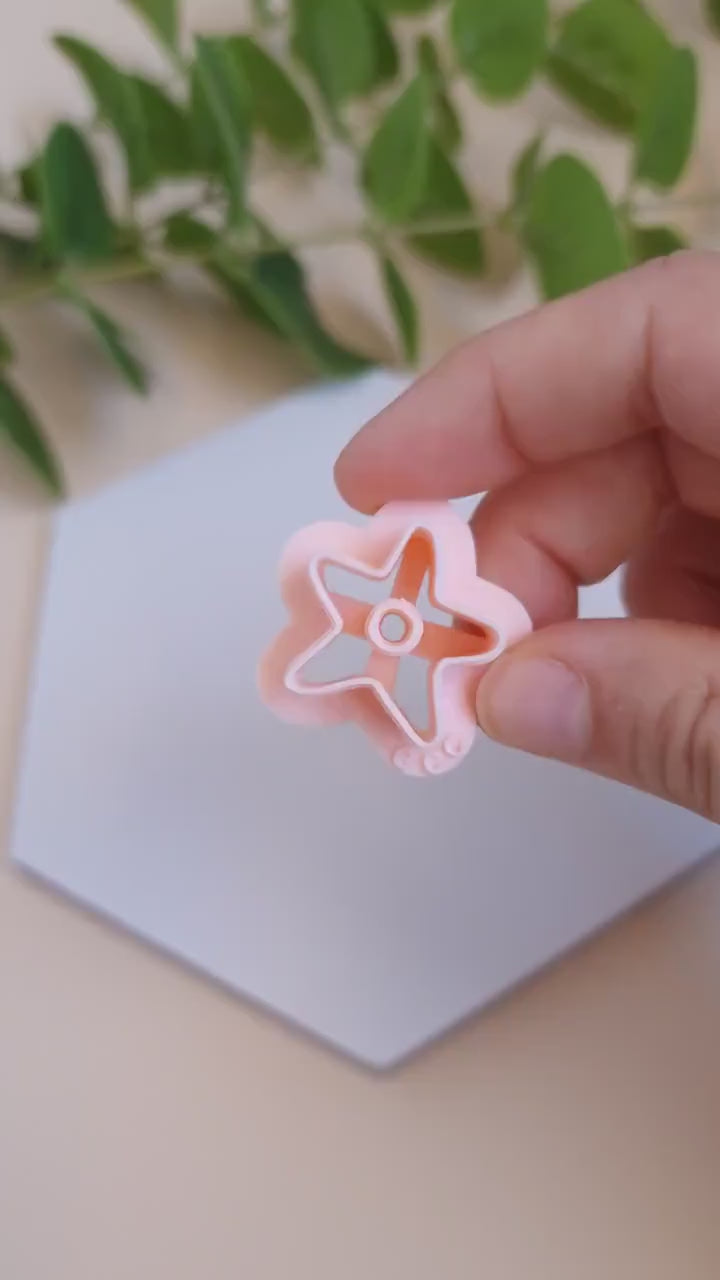 Emporte-pièces 3D en forme d'étoiles de mer pour la fabrication de bijoux en argile polymère, créoles interchangeables, pampilles