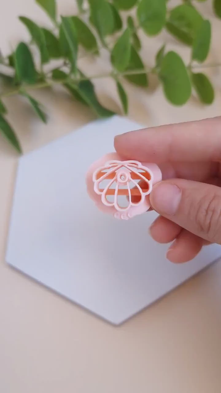 Emporte-pièces 3D en forme de coquillages pour la fabrication de bijoux en argile polymère, créoles interchangeables, pampilles